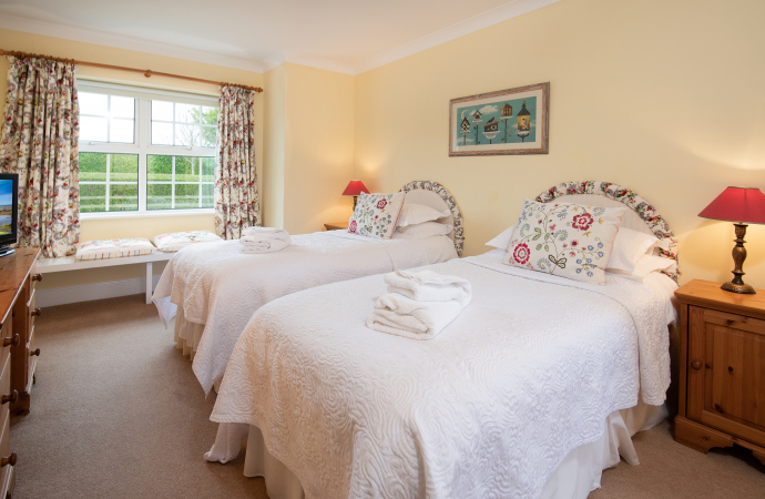 Twin Bedroom, Kittiwake Cottage, Northumberland Twin Bedroom